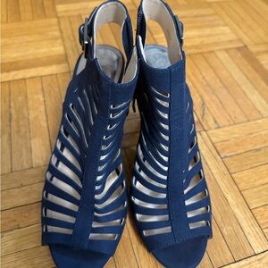 Vince Camuto Navy Strappy Heels